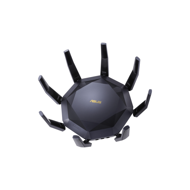ASUS RT-AX89X router inalámbrico Doble banda y AiMesh Router inalámbrico ASUS RT-AX89X AX6000 con doble banda 2.4 GHz y 5 GHz, modelo 90IG04J1-BM3010, ideal para redes domésticas de alta velocidad