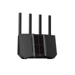 Router inalámbrico ASUS RT-BE92U tribanda con capacidades de 2.4 GHz, 5 GHz y 6 GHz en color negro, SKU 90IG0950-MO9A0V
