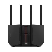 Router inalámbrico ASUS RT-BE92U tribanda con capacidades de 2.4 GHz, 5 GHz y 6 GHz en color negro, SKU 90IG0950-MO9A0V