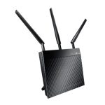 ASUS RT-N66U router inalámbrico doble banda 2.4 GHz / 5 GHz en color negro, SKU RT-N66U