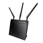 ASUS RT-N66U router inalámbrico doble banda 2.4 GHz / 5 GHz en color negro, SKU RT-N66U