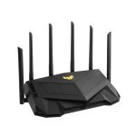 Router ASUS TUF Gaming AX5400 inalámbrico, Gigabit Ethernet, doble banda 2,4 GHz / 5 GHz en color negro. SKU 90IG06T0-MO3100