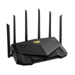 Router ASUS TUF Gaming AX6000, doble banda (2,4 GHz / 5 GHz), Gigabit Ethernet, color negro. SKU 90IG07X0-MO3C00