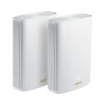 ASUS ZenWiFi AX Hybrid (XP4) doble banda 2,4 GHz y 5 GHz con Wi-Fi 6 (802.11ax) en color blanco. SKU: ZenWiFi AX Hybrid (XP4) (2pk White).