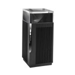 Imagen del router ASUS ZenWiFi Pro XT12 con capacidad tribanda (2,4 GHz/5 GHz/5 GHz), compatible con Wi-Fi 6 (802.11ax) en color negro. SKU: ZenWiFi Pro XT12 (1pk)