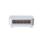 Imagen del barebone ASUS NUC 14 Pro+ modelo 90AR0051-M000E0 en color plata, formato UCFF y procesador Intel Core i9