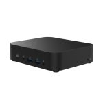Imagen del ASUS NUC 14 Essential Barebone en color negro con procesador Intel, modelo RNUC14MNK3500002, SKU: 90AR00M2-M00090