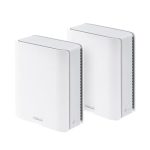 Sistema WiFi mesh ASUS ZenWiFi BT10 blanco, doble paquete, tribanda (2.4 GHz, 5 GHz, 6 GHz), compatible con Wi-Fi 7 (802.11be), modelo SKU 90IG08Y0-MO3C40.