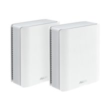Imagen del ASUS ZenWiFi BT8 en blanco, un sistema de red tribanda con Wi-Fi 7 (802.11be), SKU 90IG0930-MO3B20