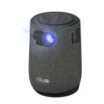Imagen del ASUS ZenBeam Latte L1, un proyector LED de alcance estándar con resolución 1080p (1920x1080) en color gris, SKU 90LJ00E5-B00070