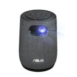 Imagen del ASUS ZenBeam Latte L1, un proyector LED de alcance estándar con resolución 1080p (1920x1080) en color gris, SKU 90LJ00E5-B00070