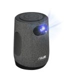 Imagen del ASUS ZenBeam Latte L1, un proyector LED de alcance estándar con resolución 1080p (1920x1080) en color gris, SKU 90LJ00E5-B00070