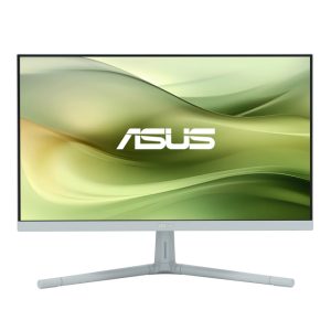 Imagen del monitor ASUS VU249CFE-G de 23.8 pulgadas con resolución 1920 x 1080 píxeles, Full HD, color verde y gris. SKU 90LM09JQ-B01K70