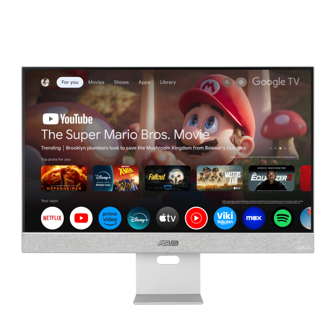 ASUS ZenScreen Smart Monitor MS27UC pantalla para PC 68,6 cm (27″) 3840 x 2160 Pixeles 4K Ultra HD LCD Gris 1 ASUS ZenScreen Smart Monitor MS27UC vista frontal