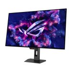 Imagen del monitor ASUS ROG Strix XG32UCWMG de 31.5 pulgadas con resolución 3840 x 2160 píxeles, tecnología 4K Ultra HD OLED en color negro, SKU 90LM0BW0-B01371
