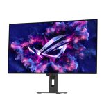 Imagen del monitor ASUS ROG Strix XG32UCWMG de 31.5 pulgadas con resolución 3840 x 2160 píxeles, tecnología 4K Ultra HD OLED en color negro, SKU 90LM0BW0-B01371