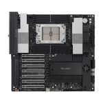 Imagen de la Asus PRO WS WRX90E-SAGE SE, una placa base profesional con socket AMD WRX90 y especificaciones avanzadas, SKU: 90MB1FW0-M0EAY0