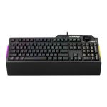 Teclado ASUS TUF Gaming K1, diseño para juegos, con USB, en inglés y español, color negro, SKU: 90MP01X0-BKSA00