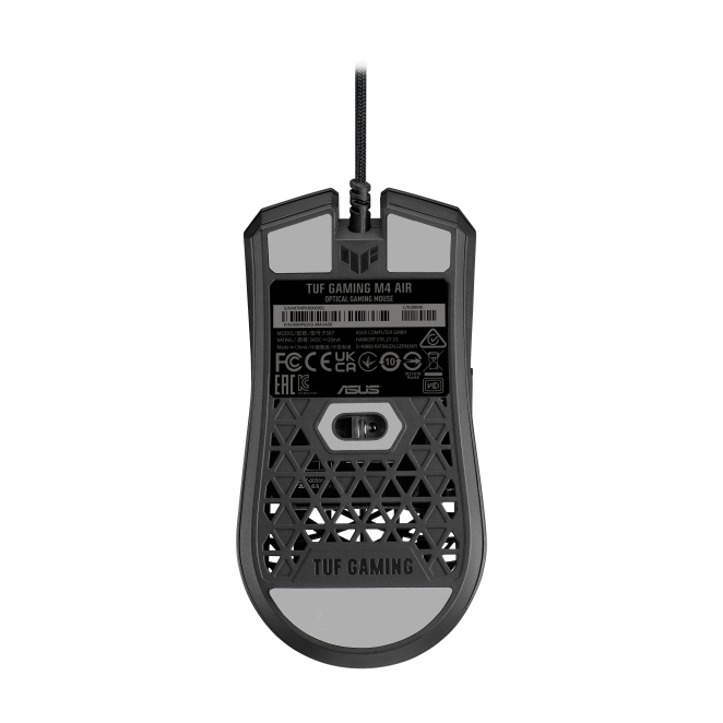 ASUS TUF Gaming M4 Air ratón Juego Ambidextro USB tipo A Óptico 16000 DPI 1 Ratón gaming ASUS TUF Gaming M4 Air