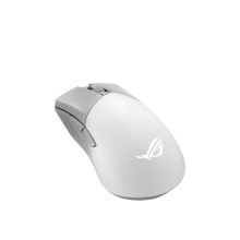 Ratón ASUS ROG Gladius III Wireless Aimpoint White para diestros, conexión RF Wireless, Bluetooth y USB Type-A, con sensor óptico de 36000 DPI. SKU: 90MP02Y0-BMUA11.