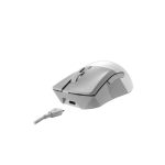 Ratón ASUS ROG Gladius III Wireless Aimpoint White para diestros, conexión RF Wireless, Bluetooth y USB Type-A, con sensor óptico de 36000 DPI. SKU: 90MP02Y0-BMUA11.