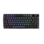 Teclado ASUS Azoth para juegos con conexiones USB, RF Wireless y Bluetooth, diseño QWERTY Inglés metálico, SKU 90MP0316-BKSA00