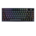 Teclado ASUS Azoth para juegos con conexiones USB, RF Wireless y Bluetooth, diseño QWERTY Inglés metálico, SKU 90MP0316-BKSA00
