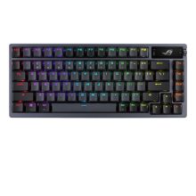 Teclado ASUS Azoth para juegos con conexiones USB, RF Wireless y Bluetooth, diseño QWERTY Inglés metálico, SKU 90MP0316-BKSA00