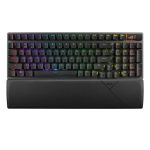 Teclado inalámbrico ASUS ROG Strix Scope II 96 para juegos con conectividad USB, RF Wireless y Bluetooth en color negro, SKU 90MP037A-BKSA00