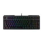 Teclado ASUS TUF Gaming K3 Gen II para juegos, conexión USB, distribución QWERTY en color negro, SKU 90MP0390-BKSA00
