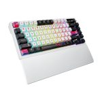 Teclado ASUS ROG Azoth X para juegos con conexión USB, RF Wireless y Bluetooth en colores negro y blanco. SKU: 90MP044F-BKUA30