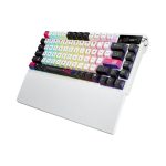 Teclado ASUS ROG Azoth X para juegos con conexión USB, RF Wireless y Bluetooth en colores negro y blanco. SKU: 90MP044F-BKUA30