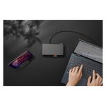 Docking station ASUS Triple Display USB-C modelo DC300 con conectividad USB 3.2 Gen 2, referencia 90XB08CN-BDS010, color negro