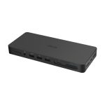 Base de acoplamiento ASUS modelo DC500 con capacidades Thunderbolt 4, soporte para triple 4K y múltiples puertos, SKU 90XB08DN-BDS010