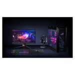 Fotografía del ASUS ROG Throne Qi, soporte inalámbrico para auriculares con iluminación RGB y carga Qi. SKU: 90YH01K0-B2EA00