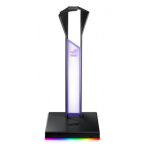 Fotografía del ASUS ROG Throne Qi, soporte inalámbrico para auriculares con iluminación RGB y carga Qi. SKU: 90YH01K0-B2EA00