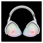 Auriculares ASUS ROG Delta White Edition de diadema alámbricos para juegos, color blanco, con conexión USB Tipo C, SKU 90YH02HW-B2UA00