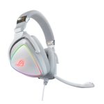 Auriculares ASUS ROG Delta White Edition de diadema alámbricos para juegos, color blanco, con conexión USB Tipo C, SKU 90YH02HW-B2UA00