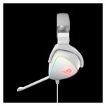 Auriculares ASUS ROG Delta White Edition de diadema alámbricos para juegos, color blanco, con conexión USB Tipo C, SKU 90YH02HW-B2UA00