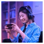 Auriculares ASUS ROG Strix Go Core con diseño diadema para gaming en color negro, modelo SKU 90YH02R1-B1UA00