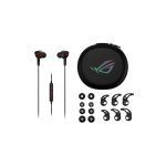Auriculares alámbricos ASUS ROG Cetra Core II dentro de oído, color negro, ideales para juegos, SKU 90YH02V0-B2UA00