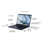 Ordenador portátil ASUS ExpertBook B5 B5404CVF-Q50109X con pantalla de 14 pulgadas WUXGA, Intel Core i5-1335U, 16GB RAM, 512GB SSD, NVIDIA RTX 2050, Windows 11 Pro en color negro estrella y teclado QWERTY español