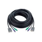 ATEN PS/2 KVM Cable negro de 1,2 metros para video, teclado y ratón, SKU 2L-1001P
