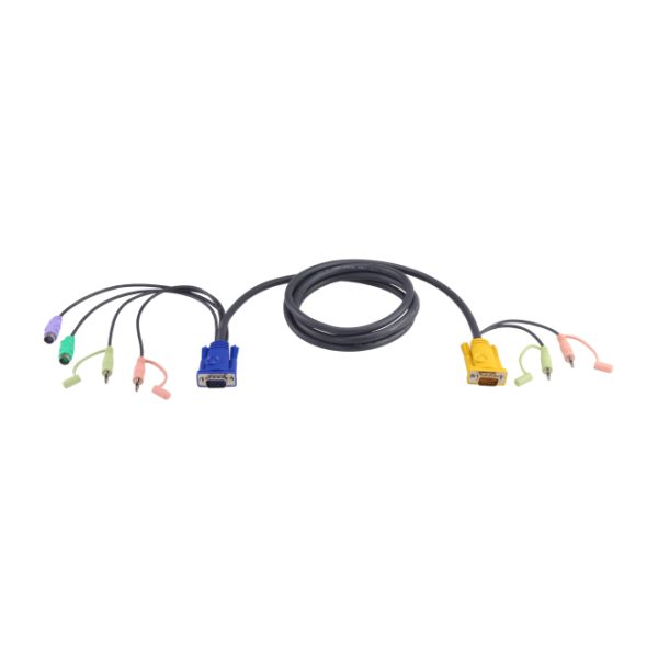 Cable KVM PS/2 con audio y conector SPHD 3 en 1 de 1.8 metros, modelo 2L-5302P de ATEN