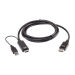 ATEN Cable HDMI a DisplayPort True 4K de 1,8 m, SKU 2L-7D02HDP. Ideal para transmisión de video en alta calidad