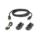 Imagen del ATEN Kit de cable para KVM seguro con conexión DisplayPort y USB de 1,8 metros longitud, SKU 2L-7D02UDPX4