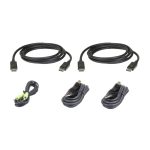 Imagen del producto ATEN Kit de cable KVM seguro con DisplayPort y funciones dual display de 1,8 m. SKU: 2L-7D02UDPX5.