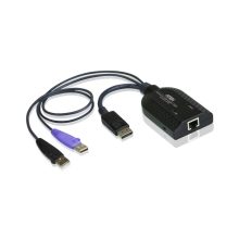 ATEN Adaptador KVM DisplayPort USB compatible Smart Card con soporte para Virtual Media KA7169-AX