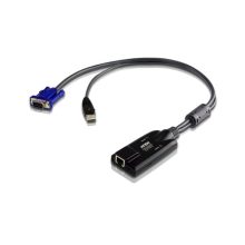 ATEN Adaptador KVM modelo KA7175-AX, con conectividad VGA y USB, incluyendo función de Virtual Media