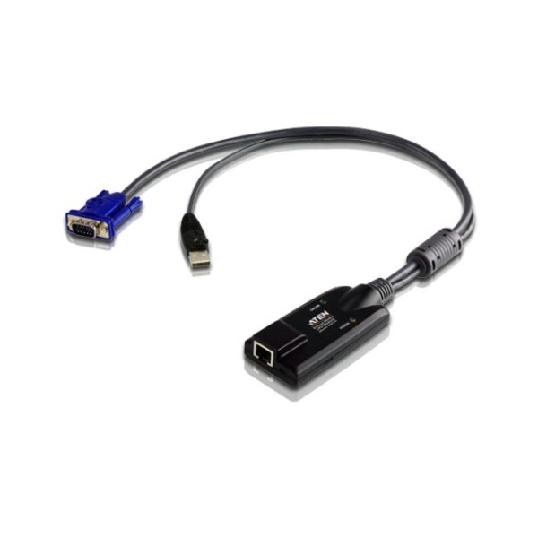 ATEN Adaptador KVM modelo KA7175-AX, con conectividad VGA y USB, incluyendo función de Virtual Media